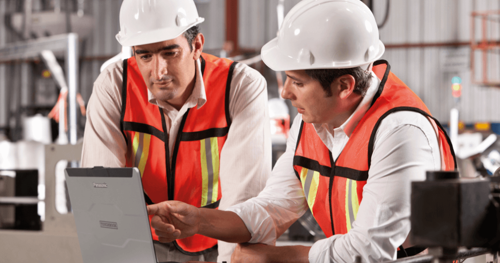 IT technician supporting construction jobsite operations