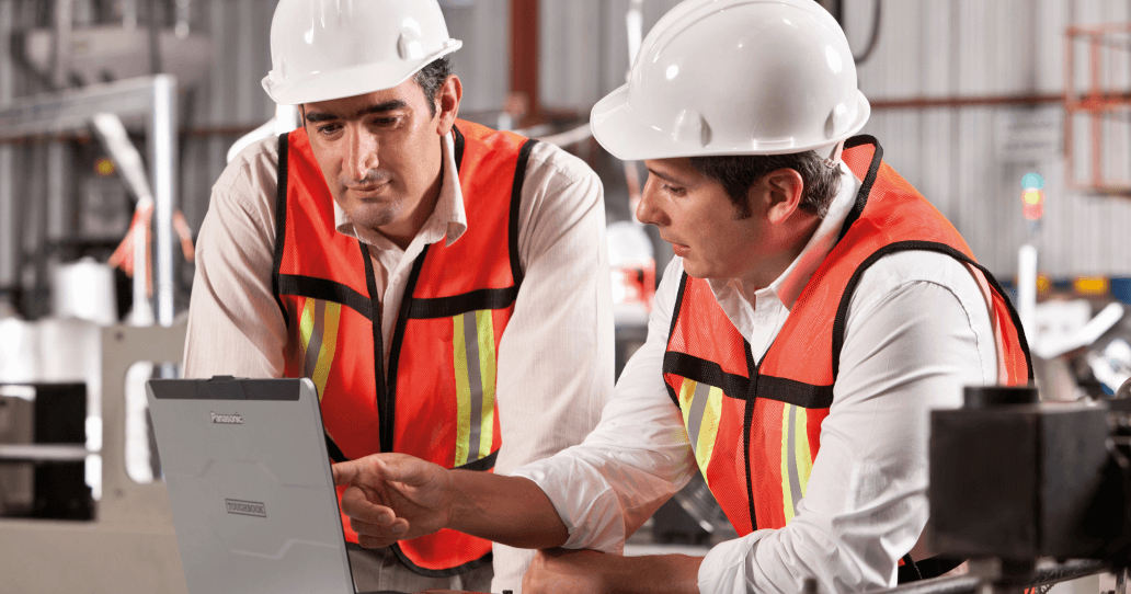 IT technician supporting construction jobsite operations