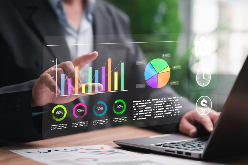 Monthly IT cost comparison chart